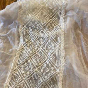 Lace boho infinity scarf